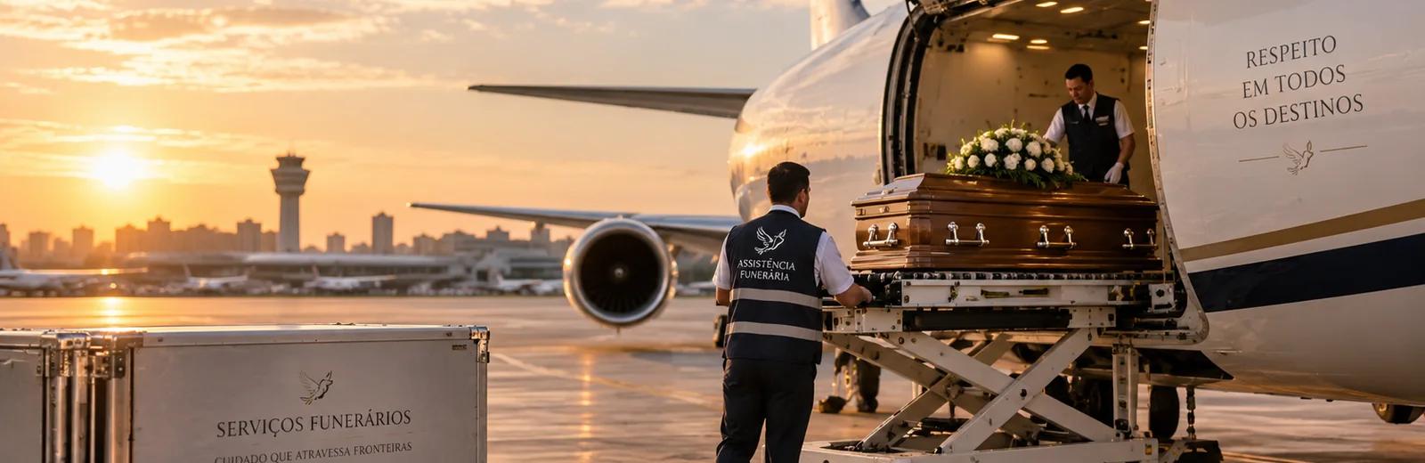 Operação de translado funerário aéreo