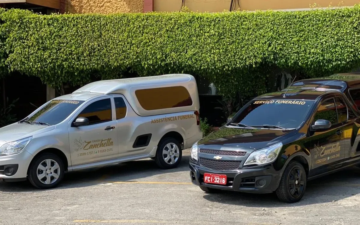 Frota real da Funerária Zanchetta para translado rodoviário